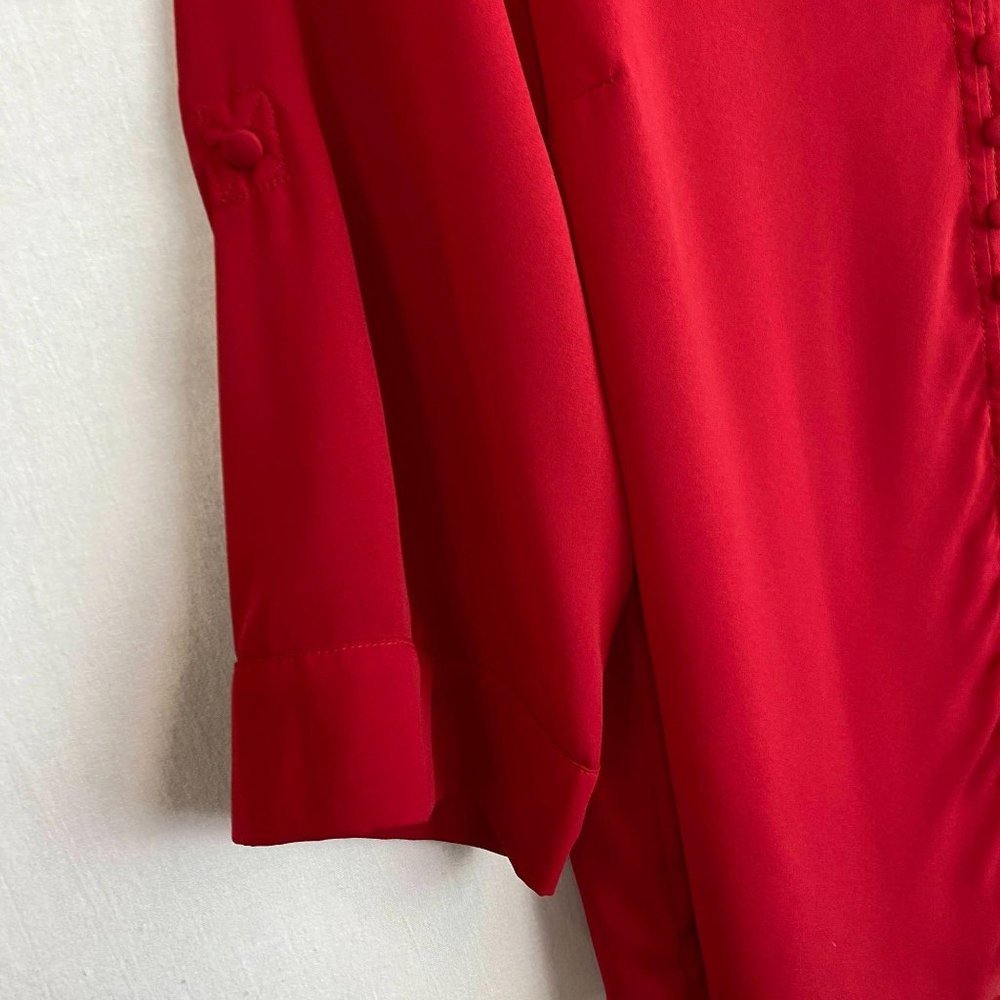 Torrid Button Up Sheer Top - image 4